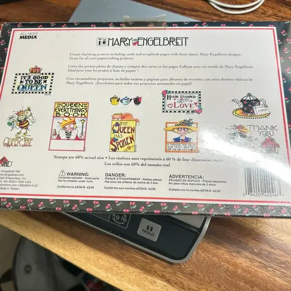 All Night Media Best of Mary Engelbreit set of 9 Rubber Stamps 4 Queen 2 - Picture 2 of 7